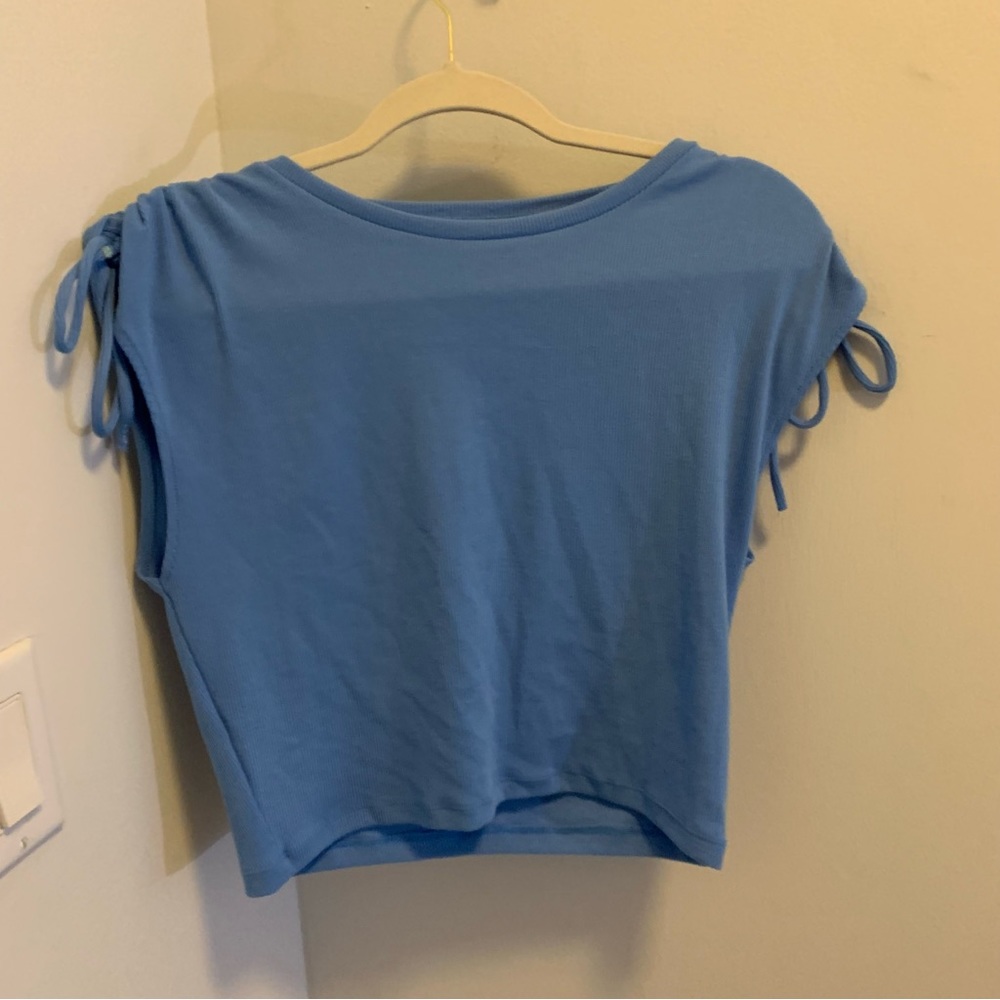 Zara Tie Shoulder Top NWT